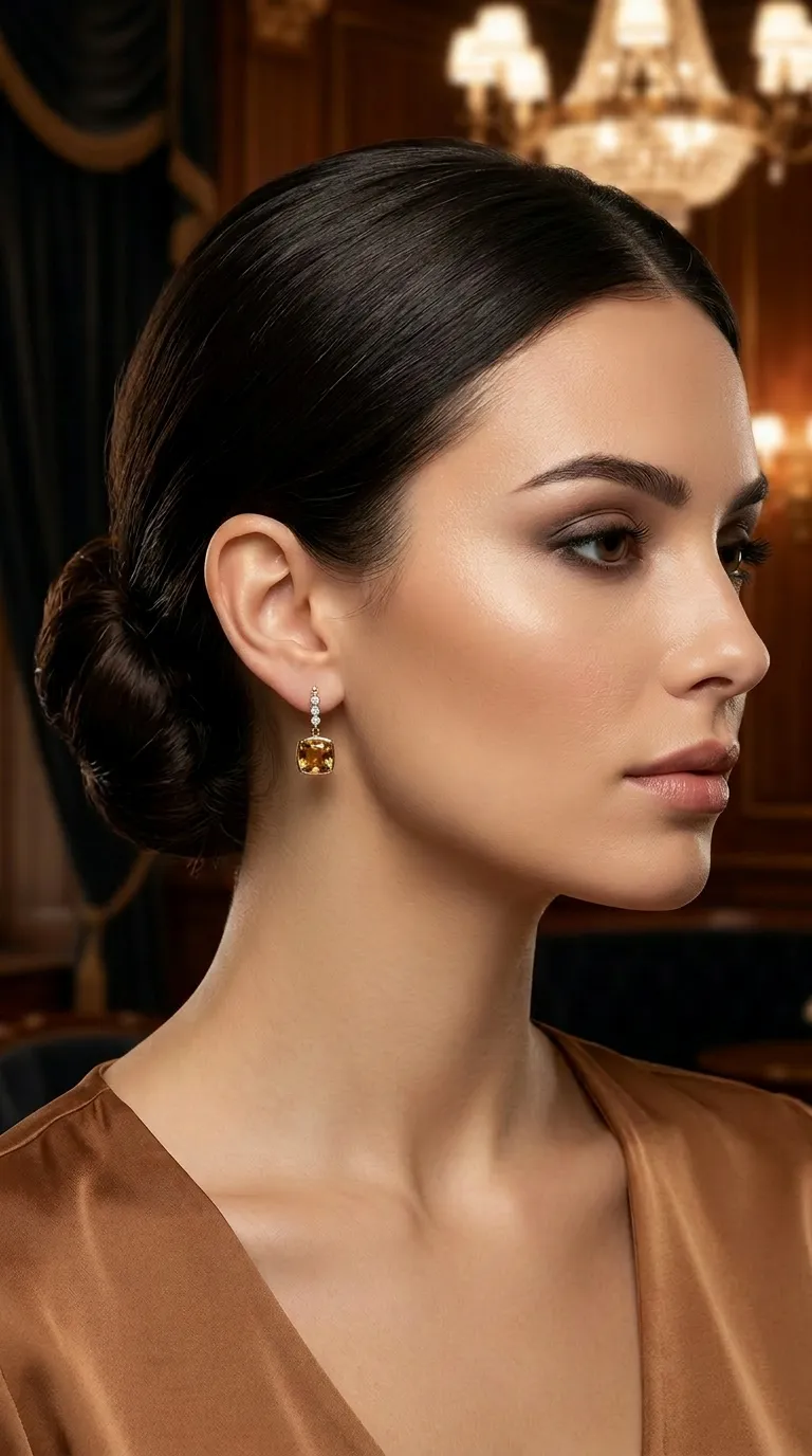 Heliodor & Diamond Earrings