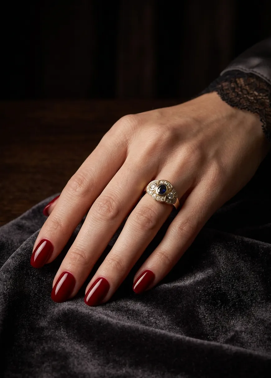 Sapphire & Diamond Ring